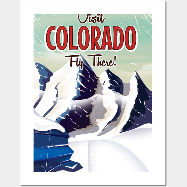 Colorado Ski Travel Wall Art by nickemporium1